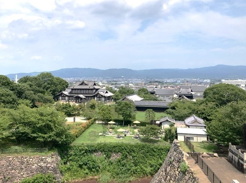 大和郡山城跡からの景色