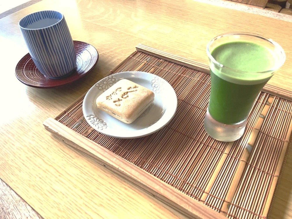 涼抹茶とみむろ最中のセット
